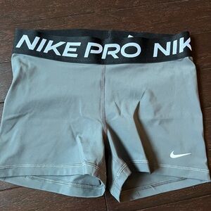 Nike Gray Athletic Compression Shorts
